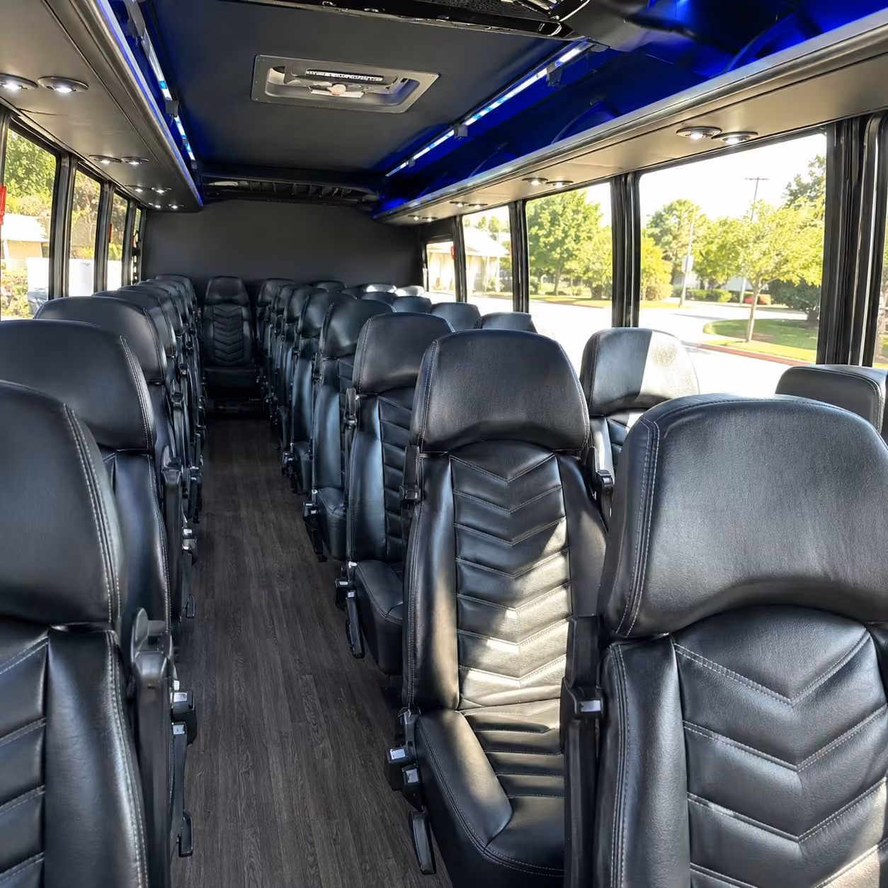 15 35 passenger minibus inside